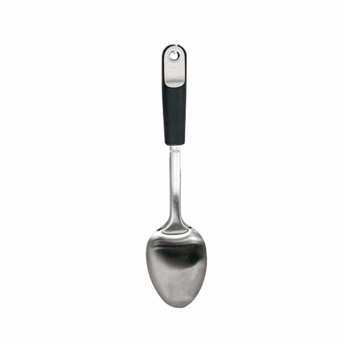 Cuchara Lisa Acero Inoxidable Mango Color Negro Baker House