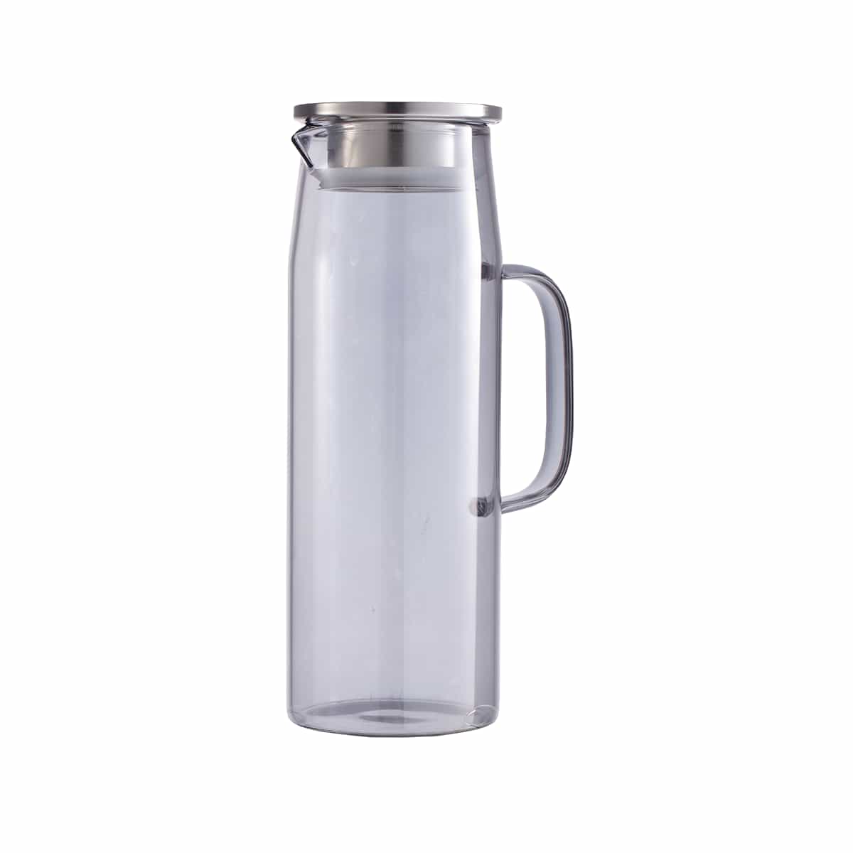 Jarra de Vidrio 1.5 Litros con Tapa Acero Inoxidable Basic Home
