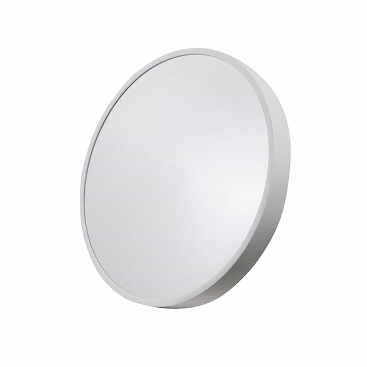 Espejo Redondo de Pared Color Blanco Basic Home