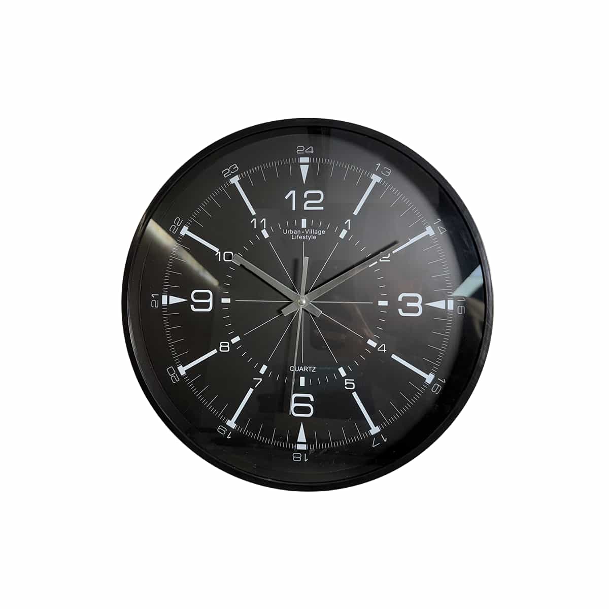 Reloj De Pared Color Negro Urban Village