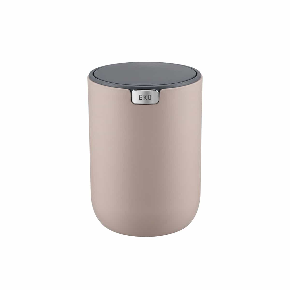 Papelera Tapa Giratoria De Mesa 1.5 Litros Color Rosado Eko