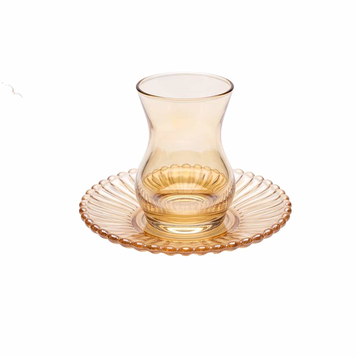 Set Tazas De Vidrio Y Platos 12 Piezas Luminarc