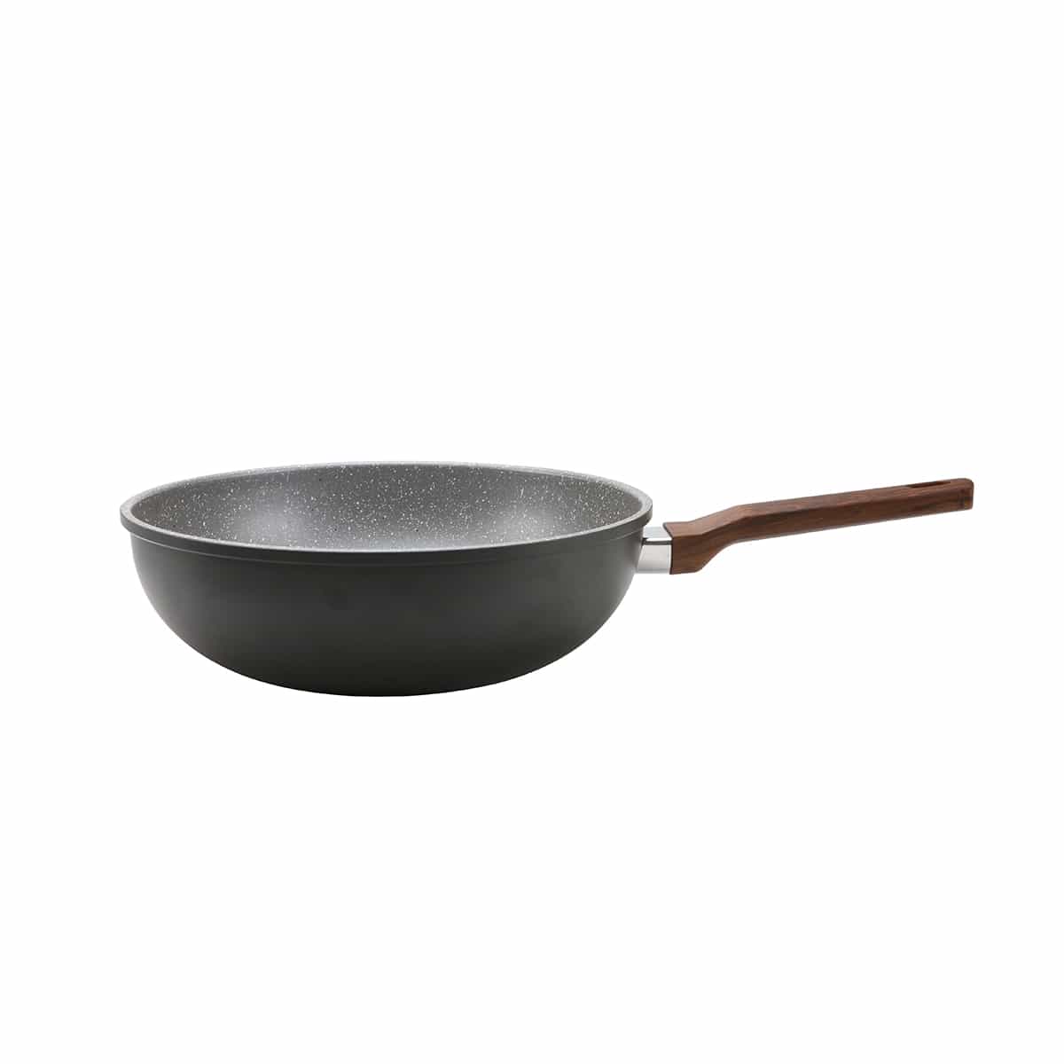 Sartén Tipo Wok 32 Cm Color Gris Bremen