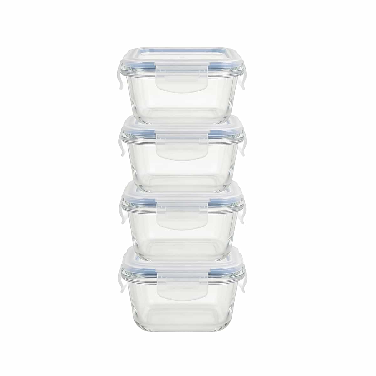 Juego De Recipientes De Vidrio 1040ml Cuatro Piezas Bremen