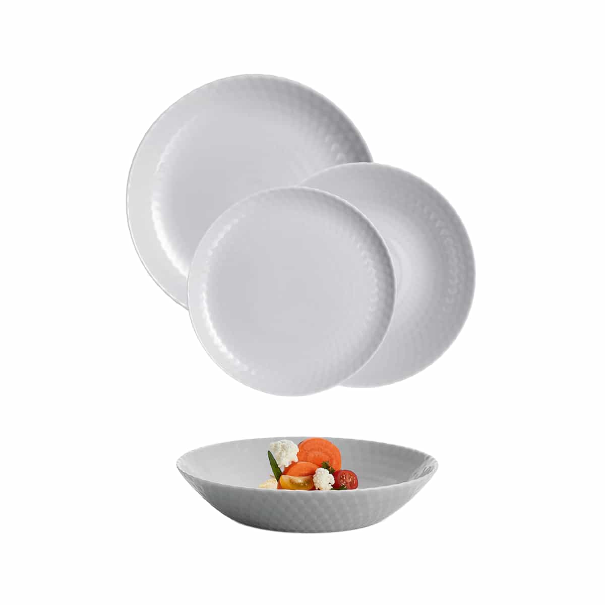 Juego De Vajilla De 18 Piezas Color Gris Luminarc
