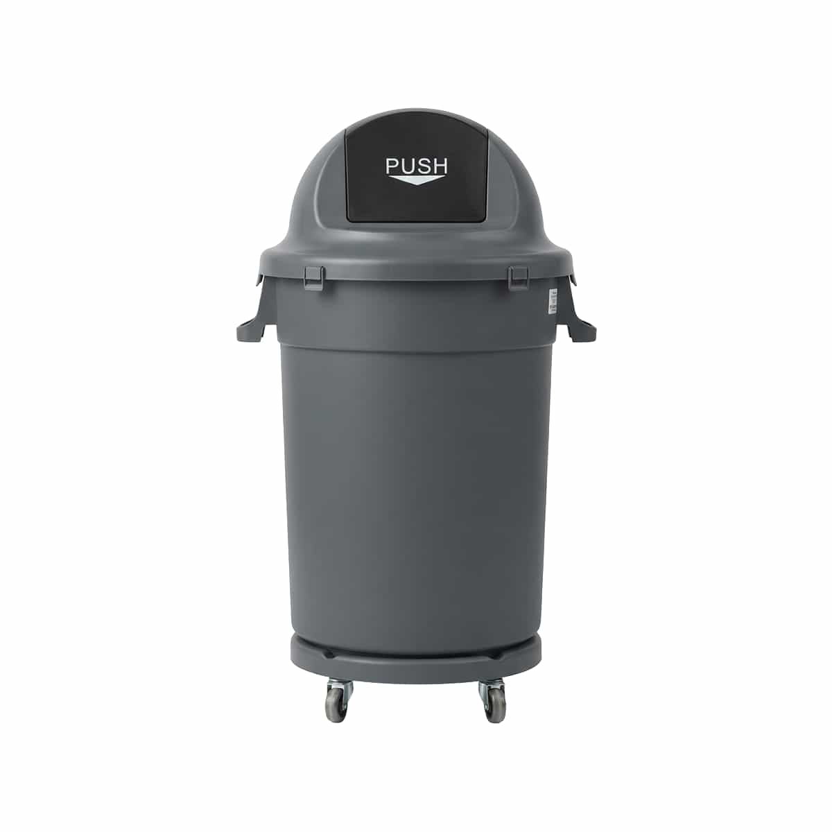 Basurero 90 Litros color Gris Basic Home