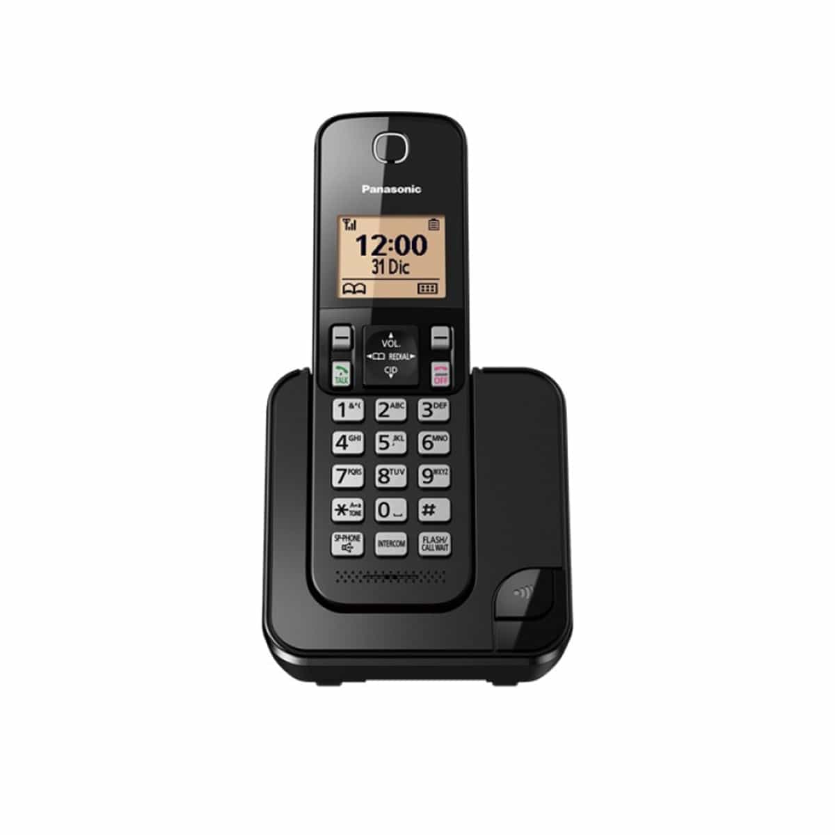 Teléfono Fijo Inalámbrico Color Negro Panasonic