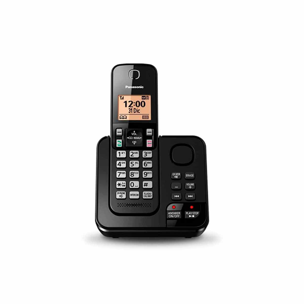 Teléfono Fijo Inalámbrico Color Negro Panasonic