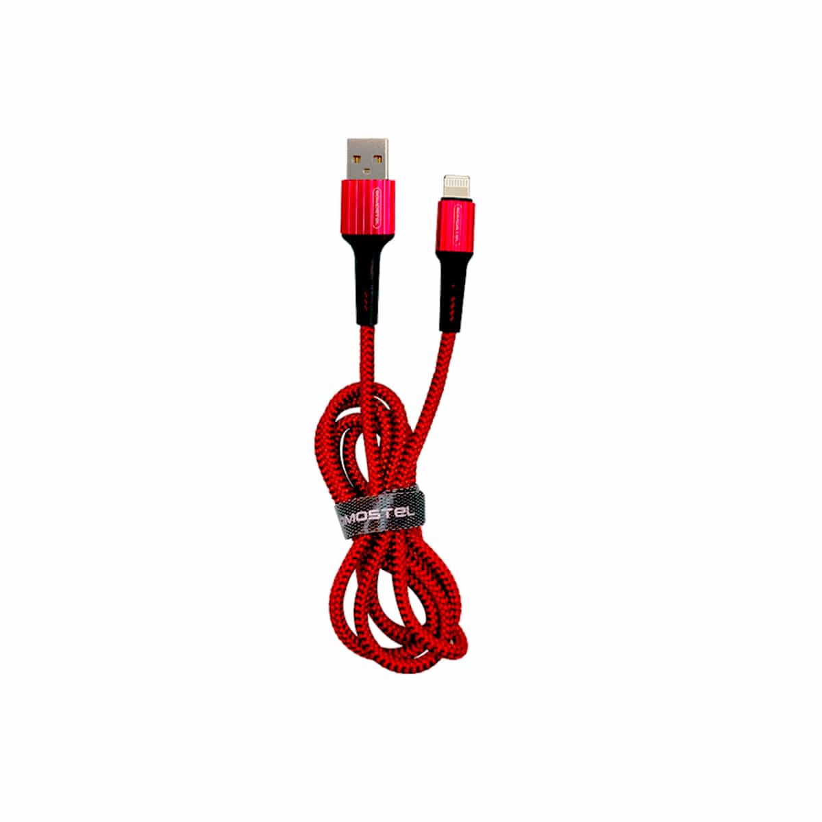 Cable USB Tipo Lightning Color Rojo Somostel