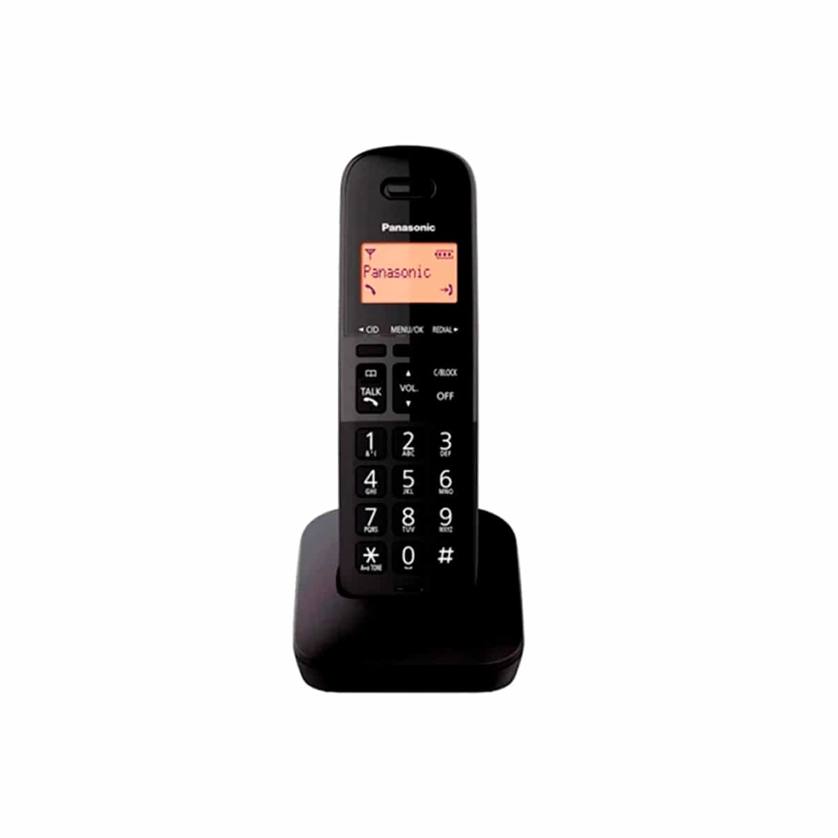 Teléfono Fijo Digital Inalámbrico Color Negro Panasonic