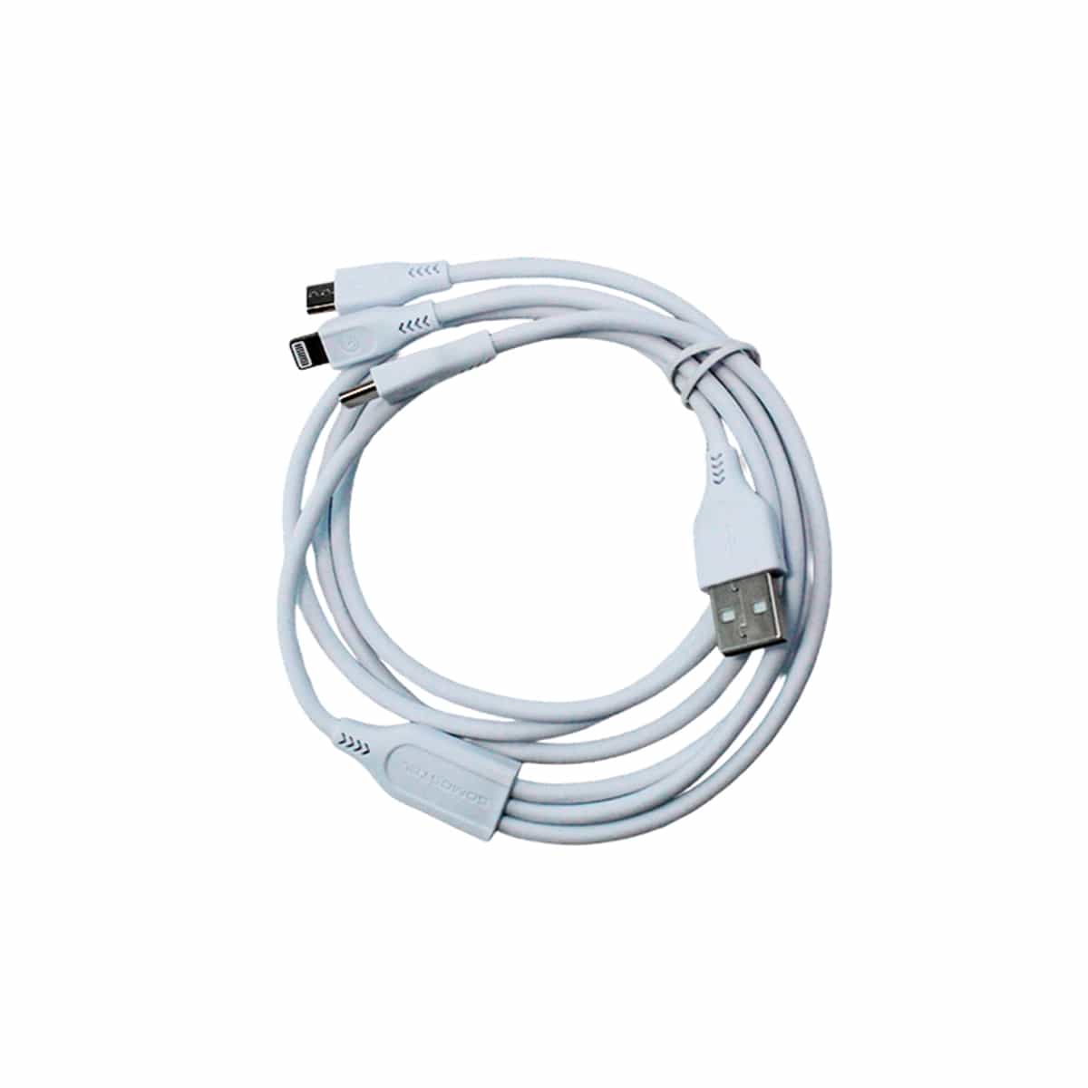Cable USB 3 En 1 Color Blanco Somostel