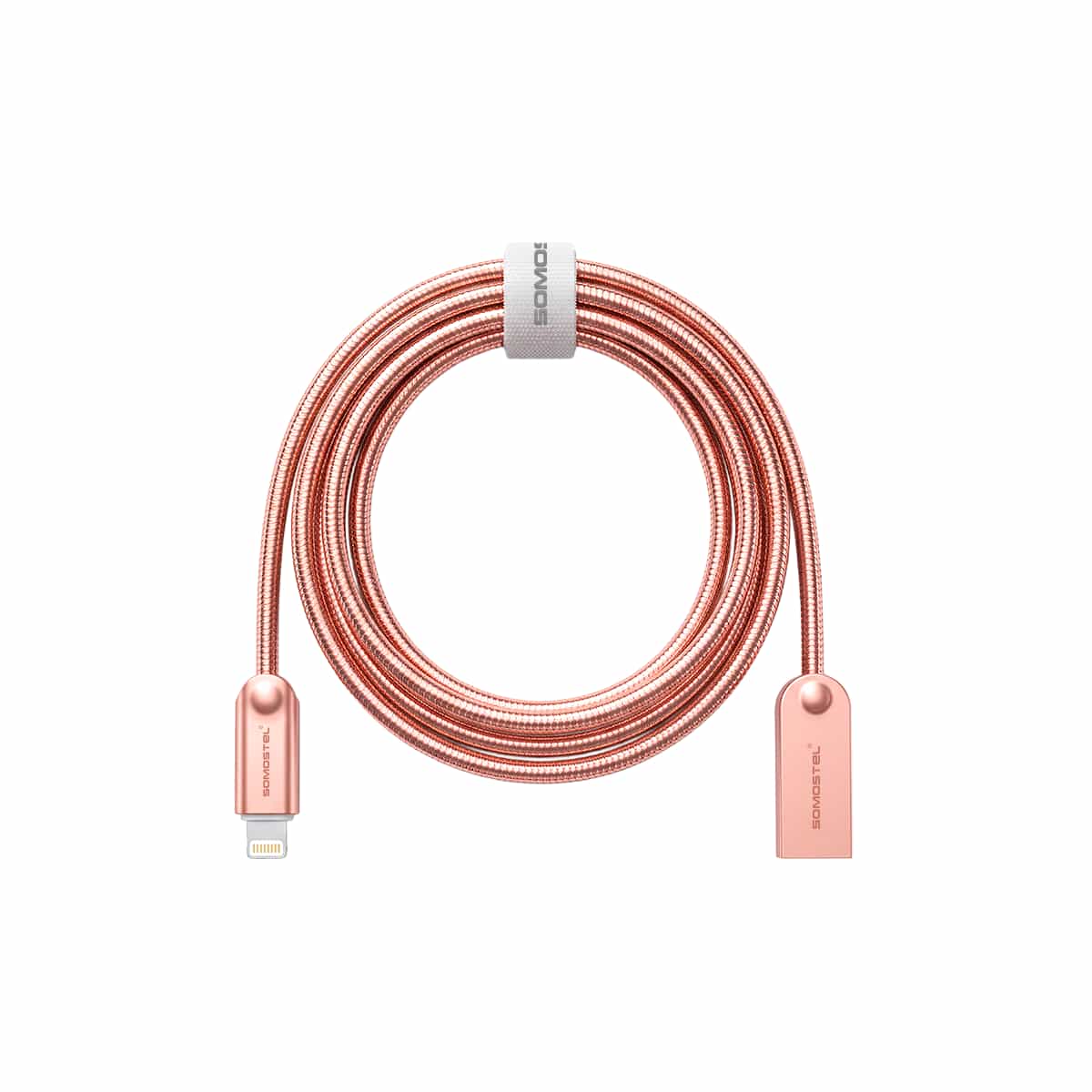 Cable USB Tipo Lightning Color Bronce Somostel