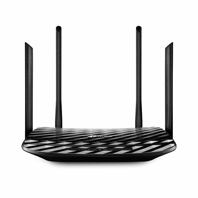 Router Wifi Doble Banda De 4 Antenas Negro MU-MIMO TP-Link
