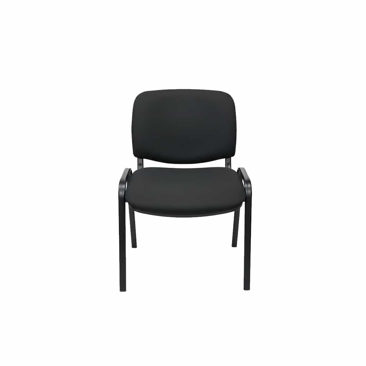 Silla de Espera de Tela Color Negro Green Office