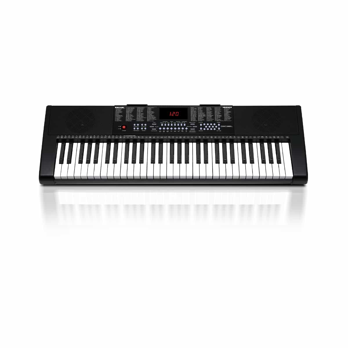Teclado Musical Portátil 61 Tonos Multifuncional Color Negro Decibel