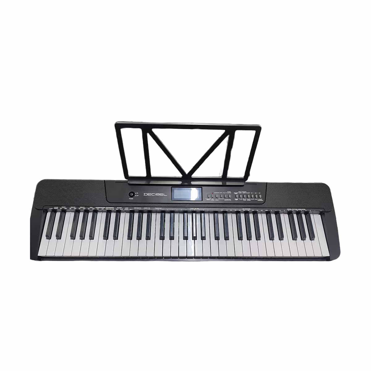 Teclado Musical Portátil Electrónico de 61 Tonos Color Negro Decibel