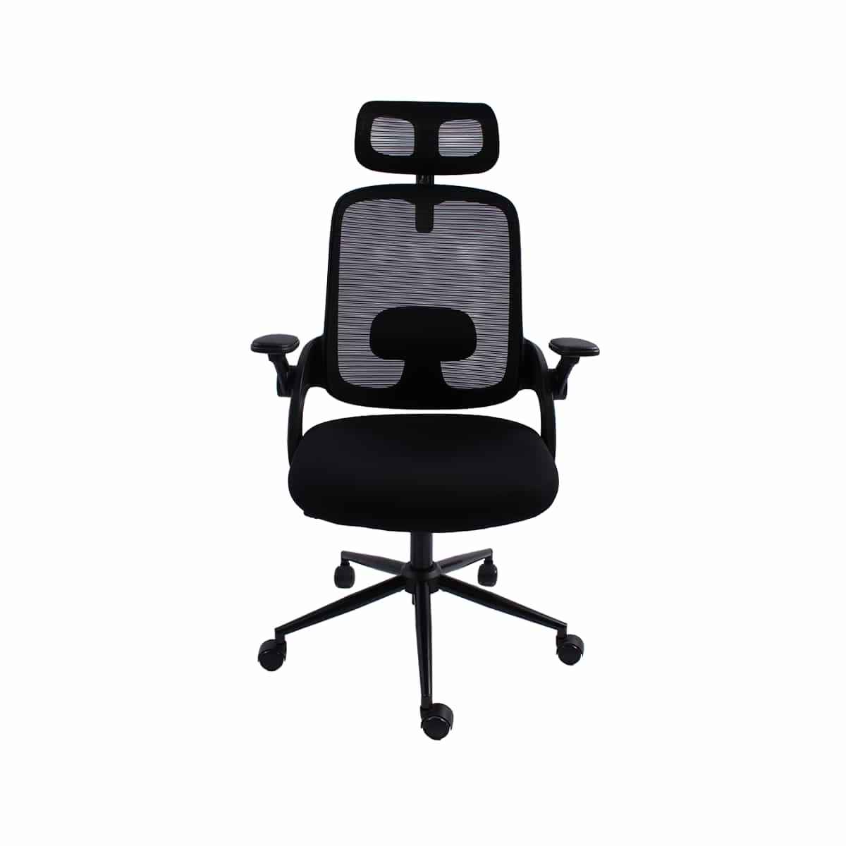 Silla de Oficina Ergonómica Malla Con Base de Metal color Negro Green Office