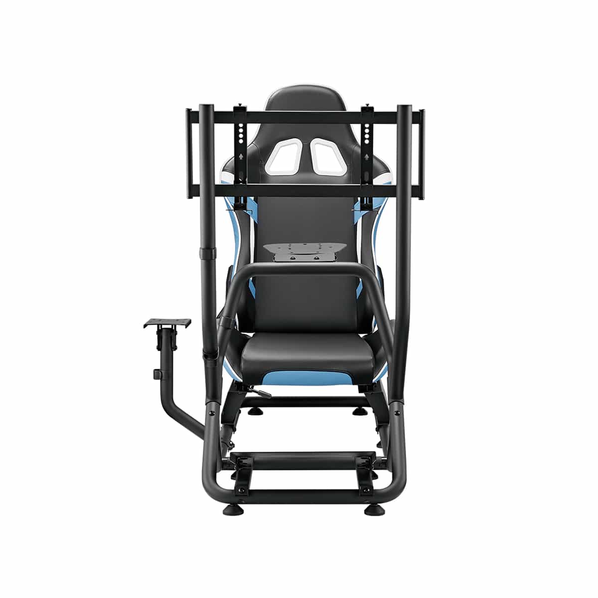 Cabina Simulador De Carreras Con Soporte Para Monitor Color Negro Y Azul Destek