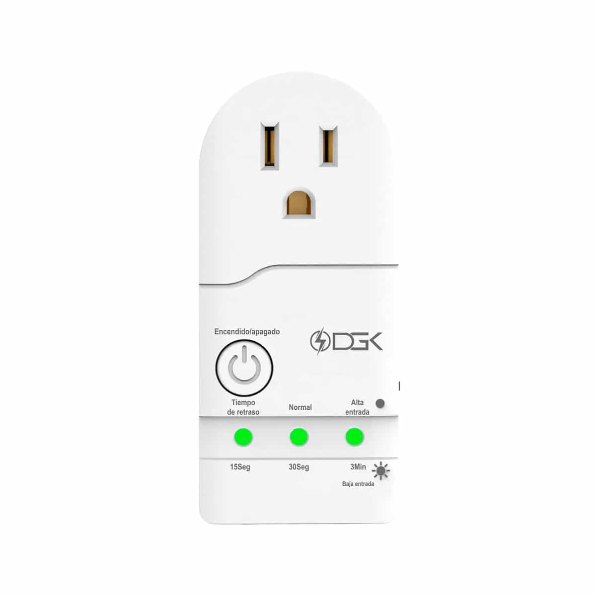Protector De Voltaje Multifuncional Para Electrónicos 120V Con Retardo De 3 Minutos DGK