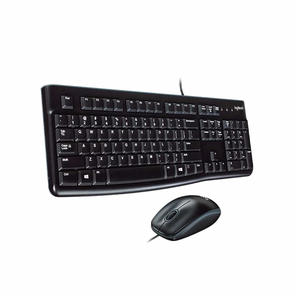 Kit de Teclado y Mouse Alámbrico Color Negro Y Gris Logitech