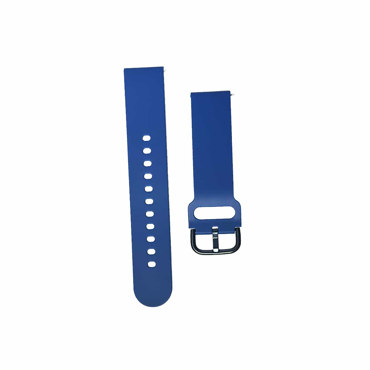 Correa De Silicón Para Reloj 20mm Color Azul Daewoo
