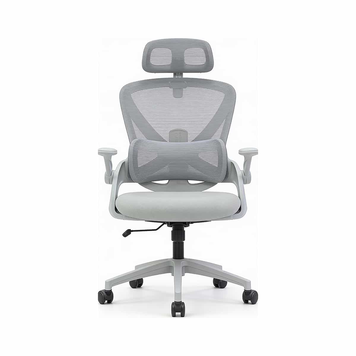 Silla de Oficina Ejecutiva Respaldo Alto Color Gris Green Office