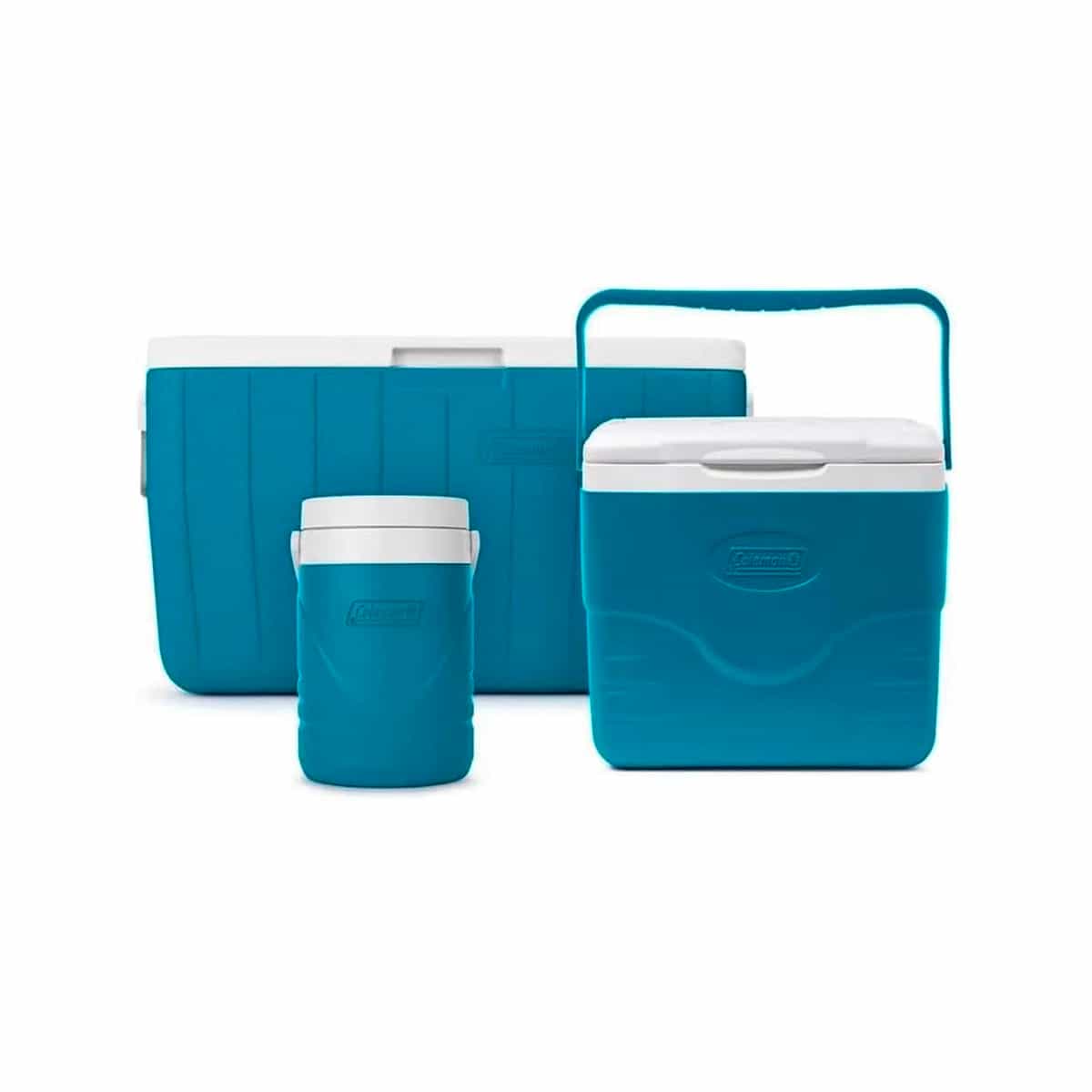 Combo Cava Chiller 3 Piezas Color Azul Coleman