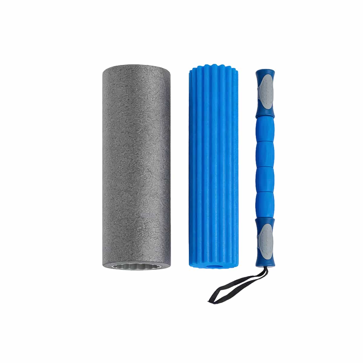 Set de Rodillo Y Masajeador de Yoga Color Azul Nexfit