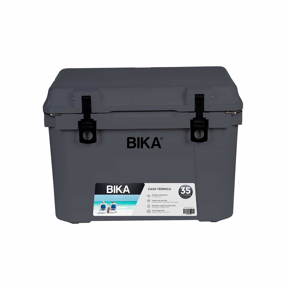 Cava Térmica 35 Litros Color Gris Bika