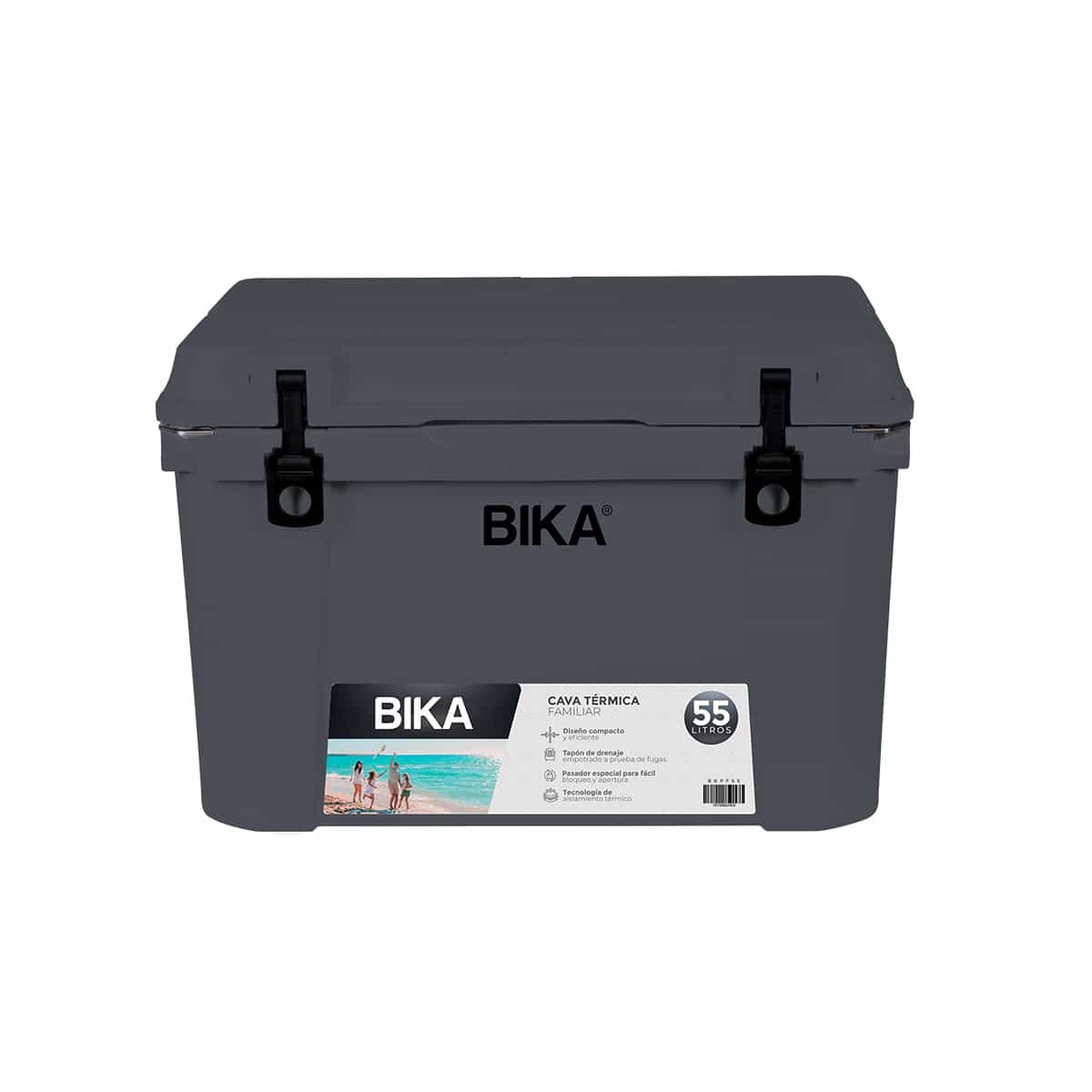 Cava Térmica Familiar 55 Litros Color Gris Bika