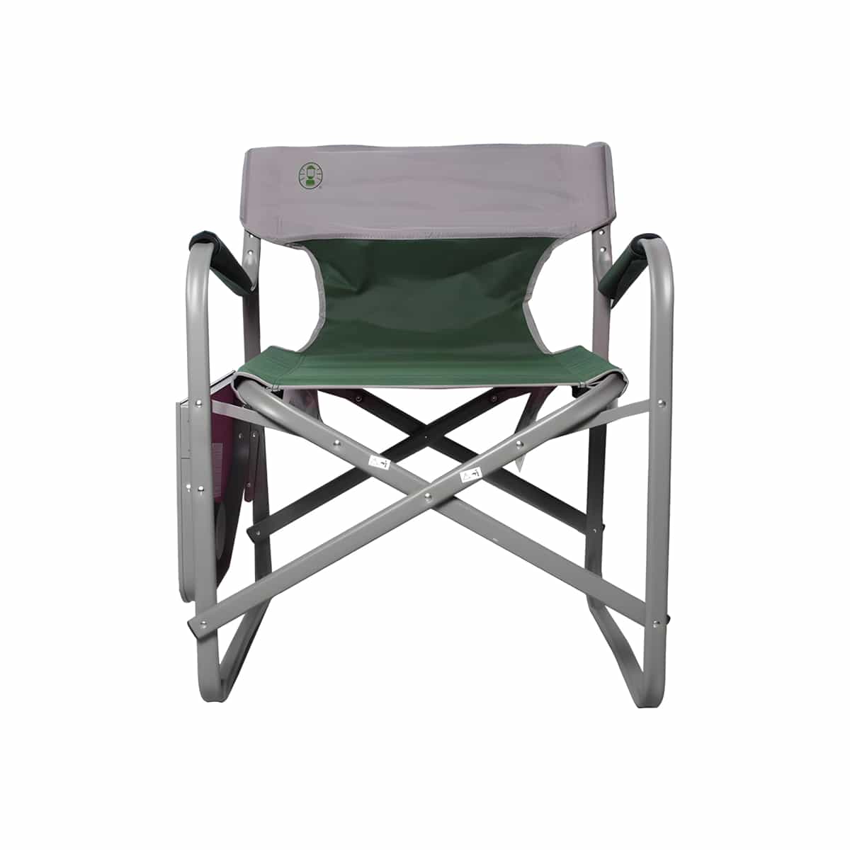 Silla Plegable Con Mesa Color Gris Y Verde Coleman