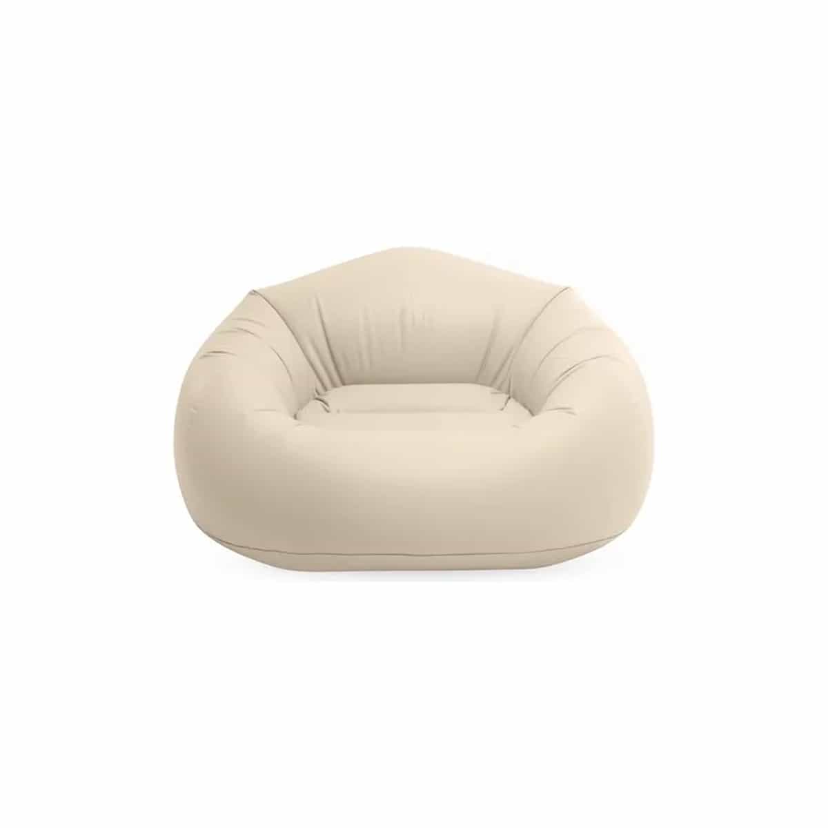Silla Puff Inflable Beige Intex