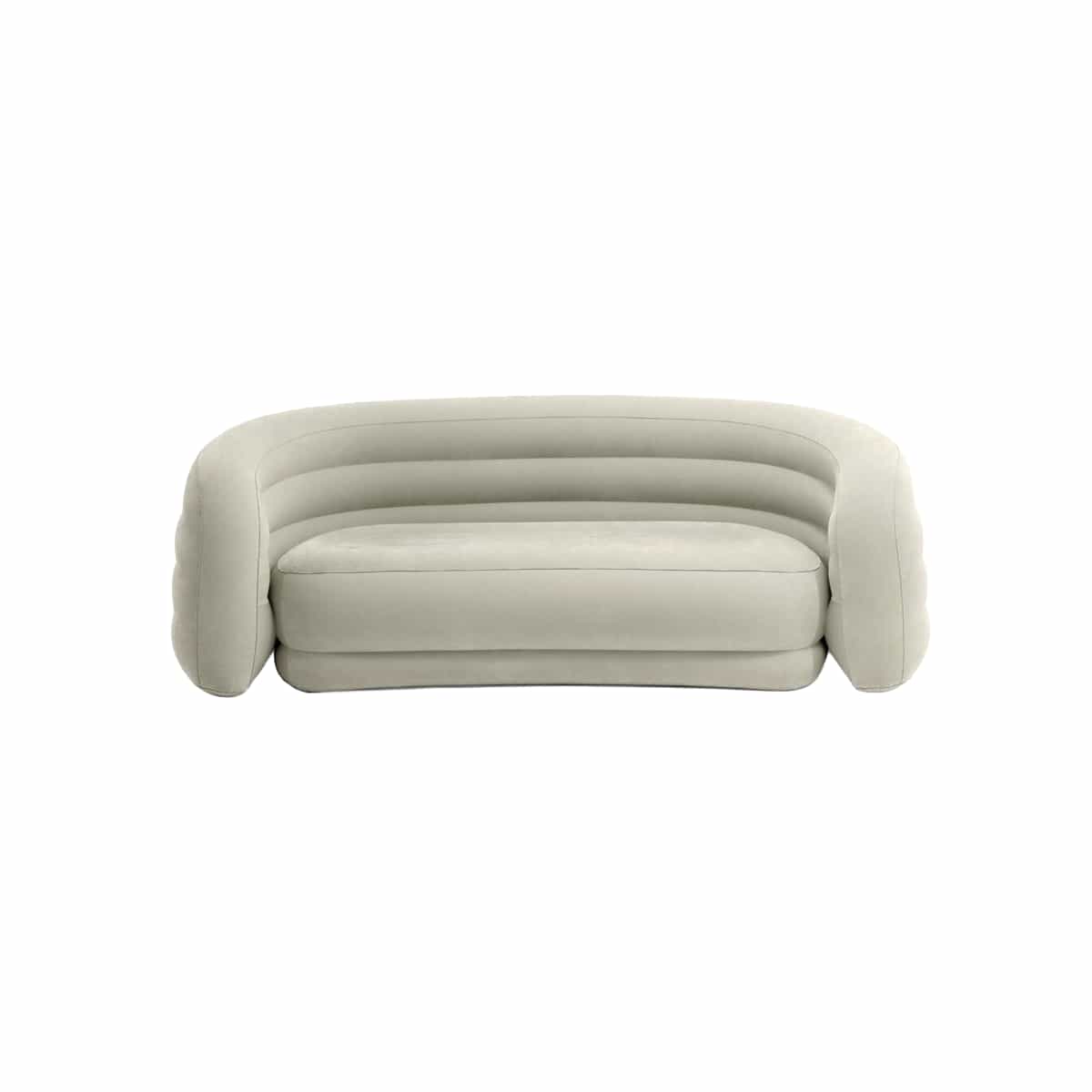 Sofá Inflable Curvo Gris Intex
