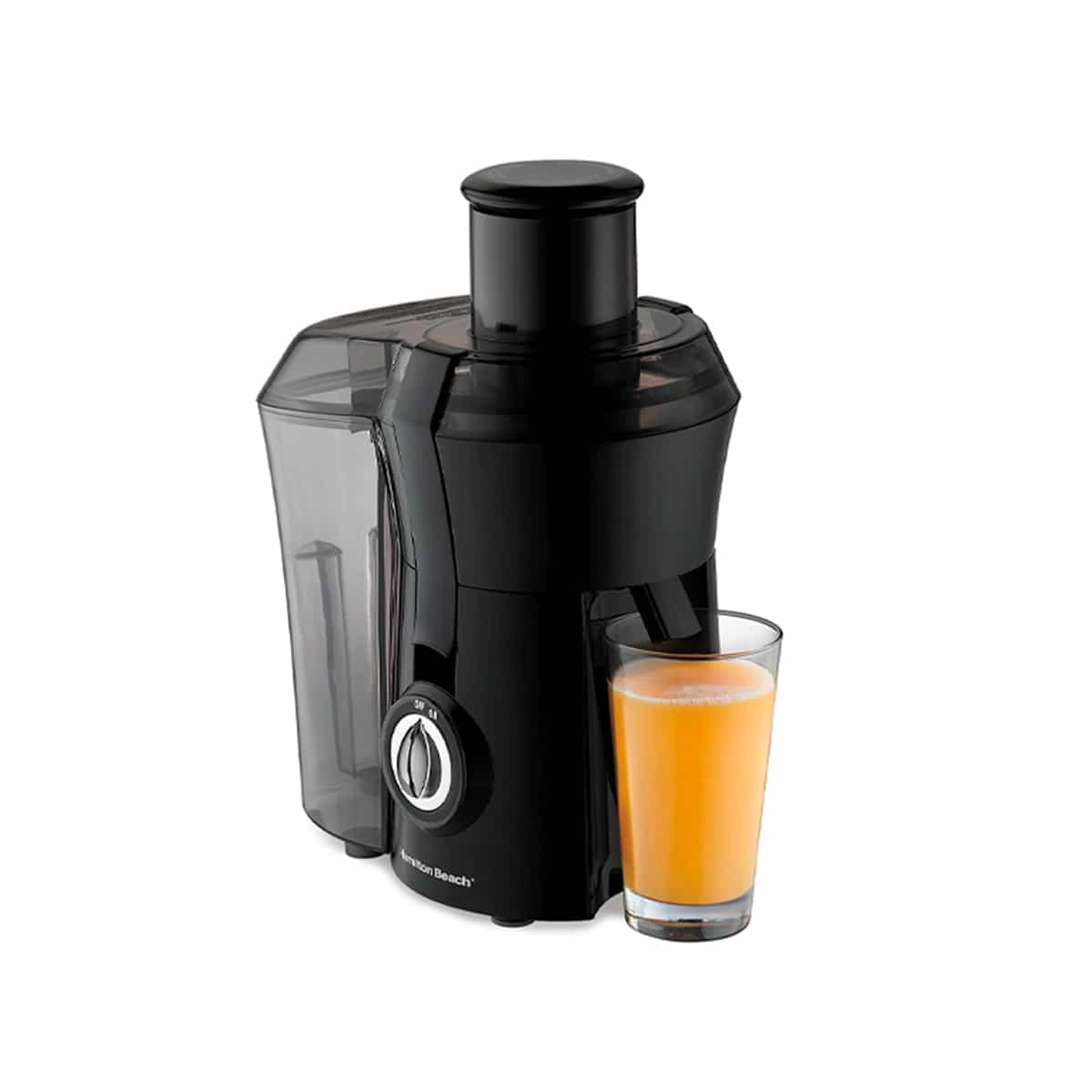 Extractor De Jugo Boca Ancha Color Negro Hamilton Beach