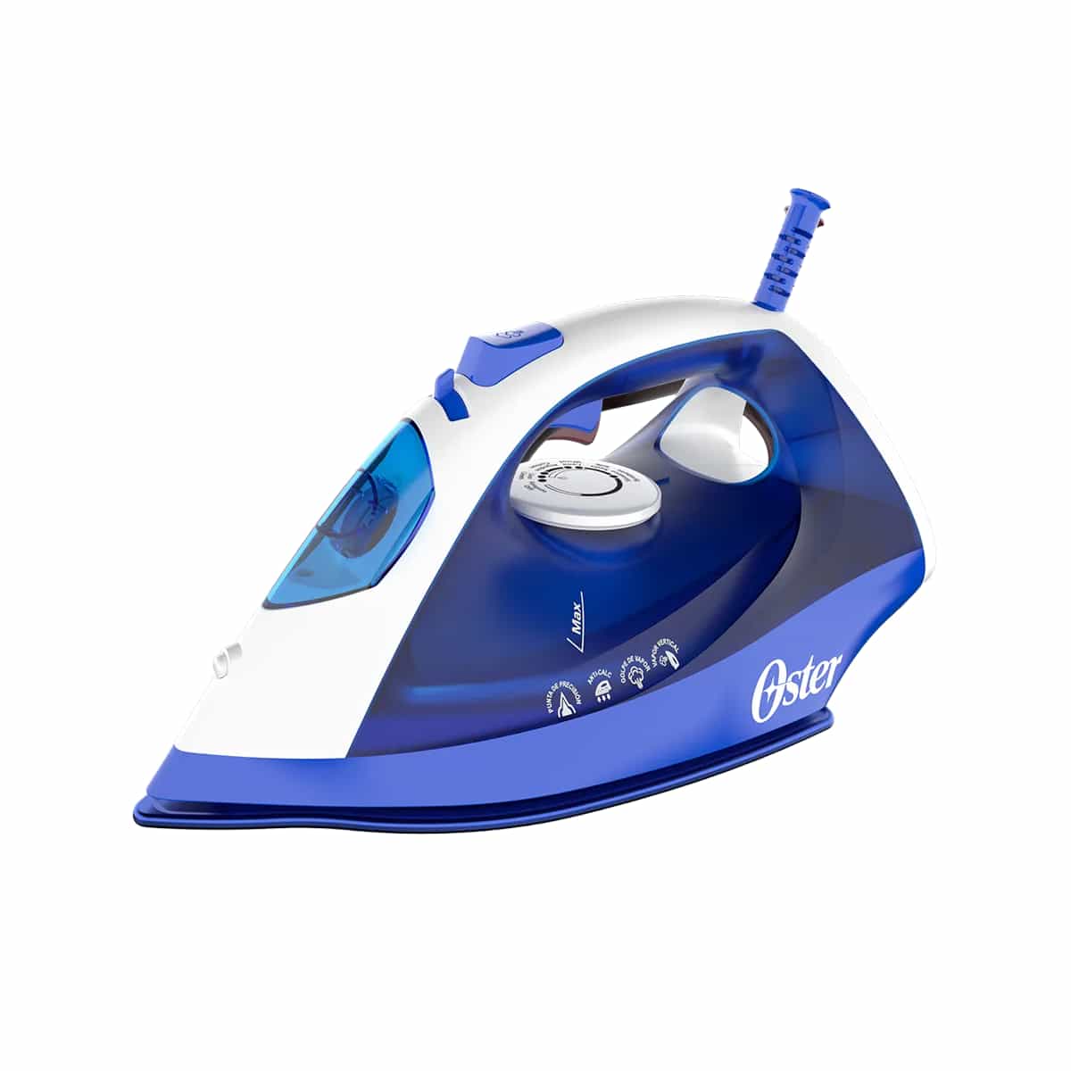 Plancha A Vapor Con Suela Antiadherente Color Azul Oster