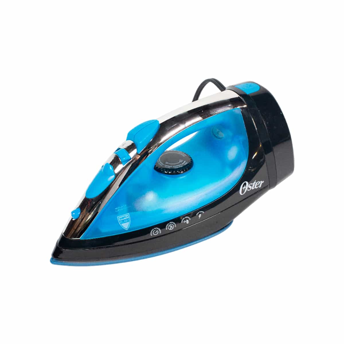 Plancha a Vapor con Golpe Vertical y Suela de Cerámica Color Azul Oster
