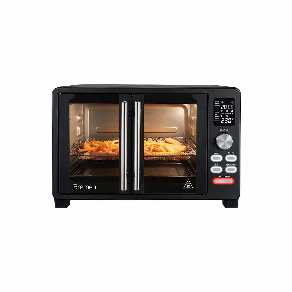 Horno Digital Con Freidora De Aire 23 Litros Color Negro Bremen