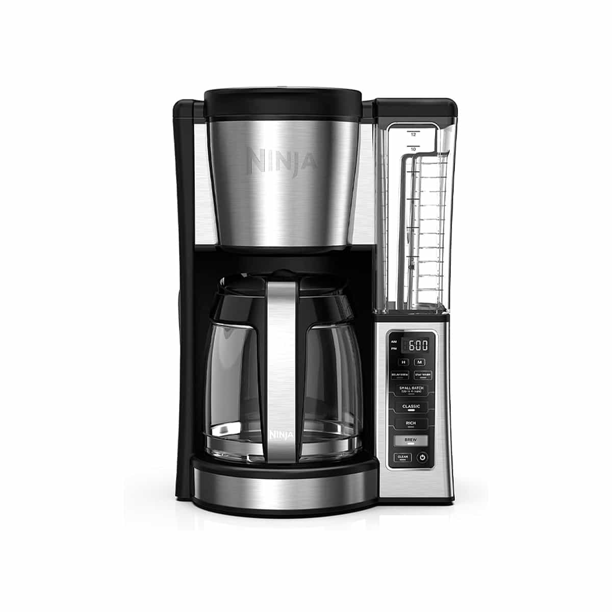 Cafetera 12 Tazas Programable Color Plata Ninja