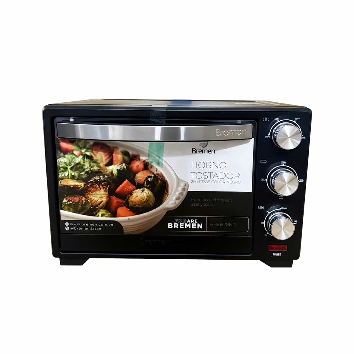 Horno Tostador 20 Litros Color Negro Bremen