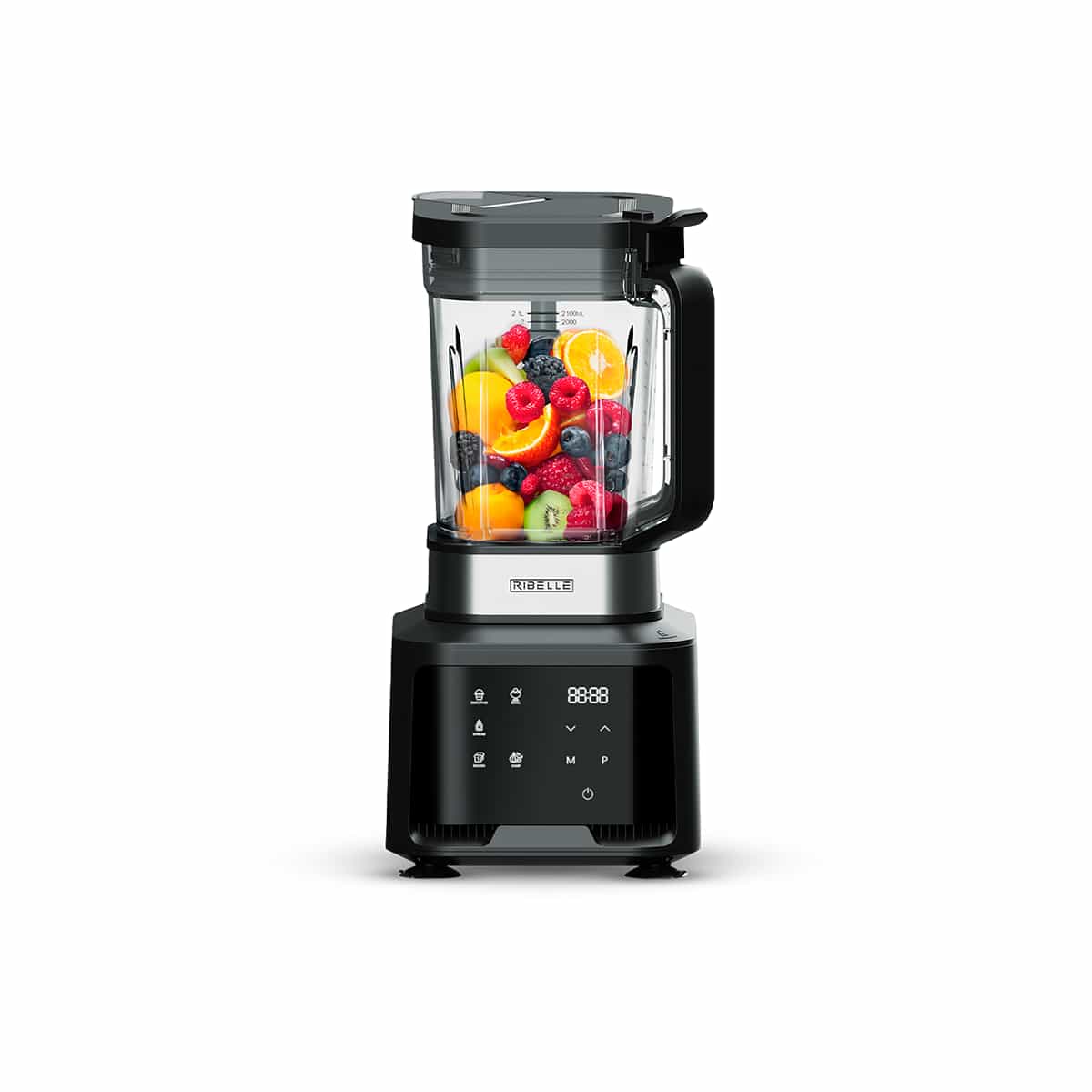 Licuadora 2.1 Litros Digital Color Negro Ribelle