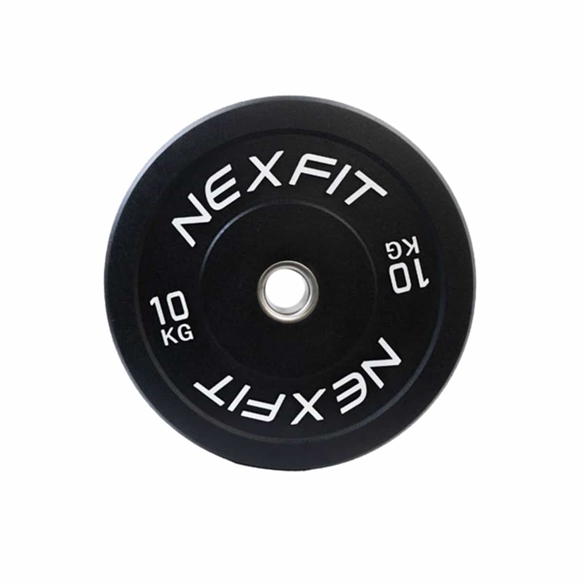 Disco De Pesas 10 Kg Para Musculación Color Negro Nexfit