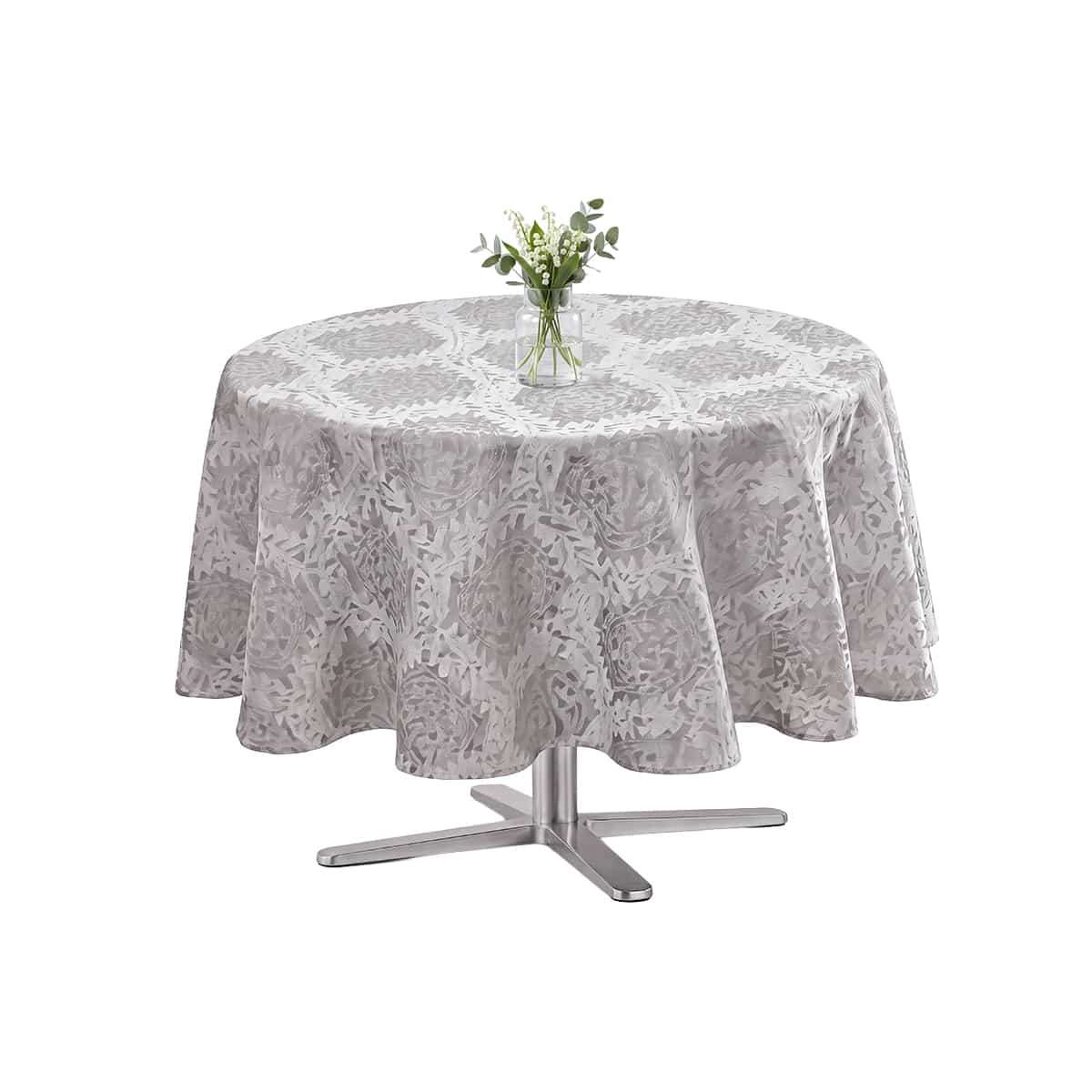 Mantel De Mesa Con Detalles Plateados Palm Springs Homes