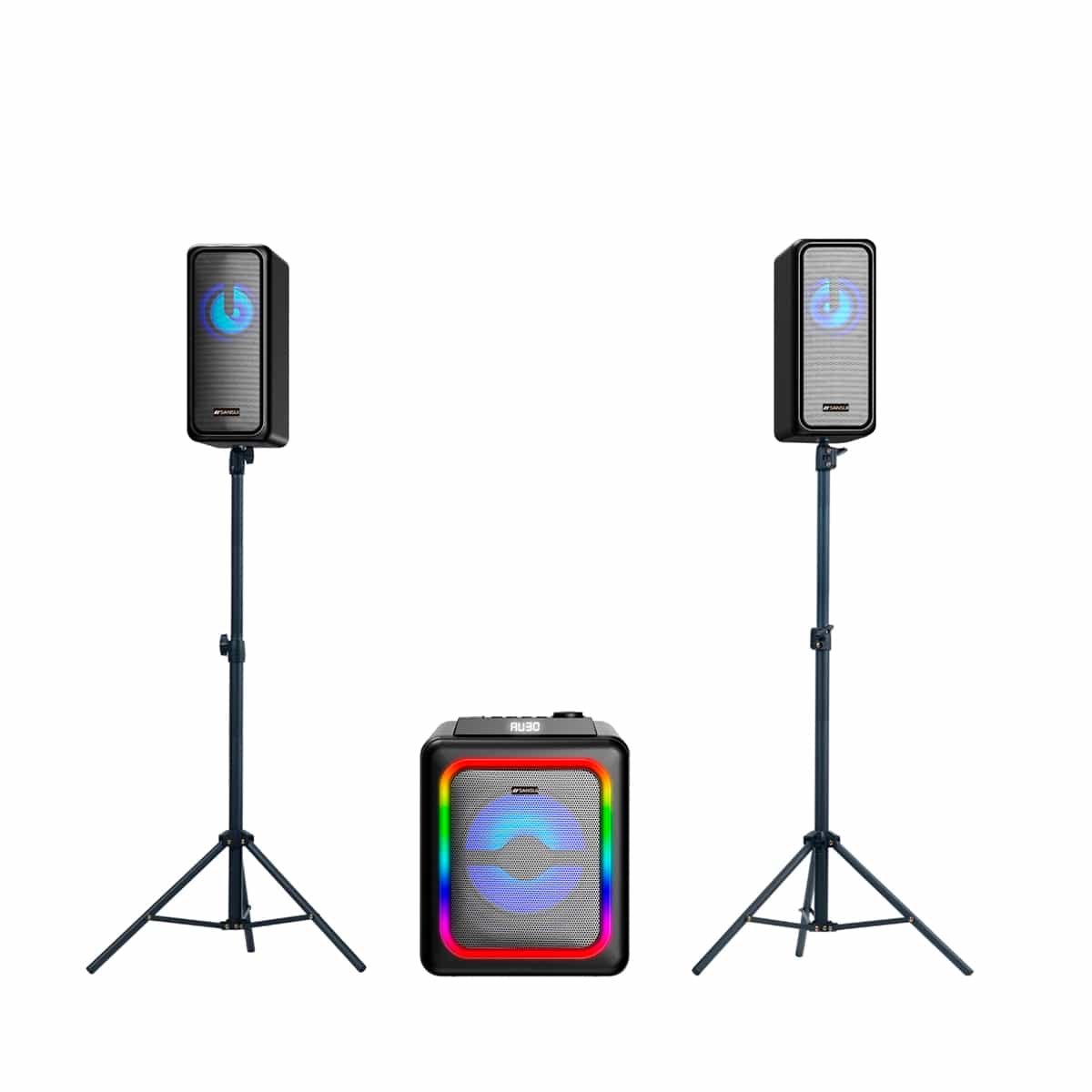Cornetas Subwoofer Bluetooth Color Negro 120W Sansui